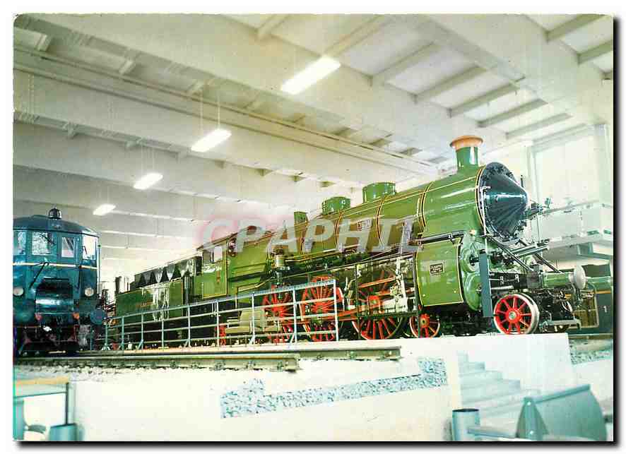 CPM Deutsches Museum Muenchen Abteilung Eisenbahnen Blick in die Lokomotivenhalle