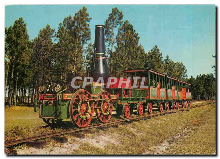 CPM Erster Personenzug von Charleston  Suedcarolina 1830
