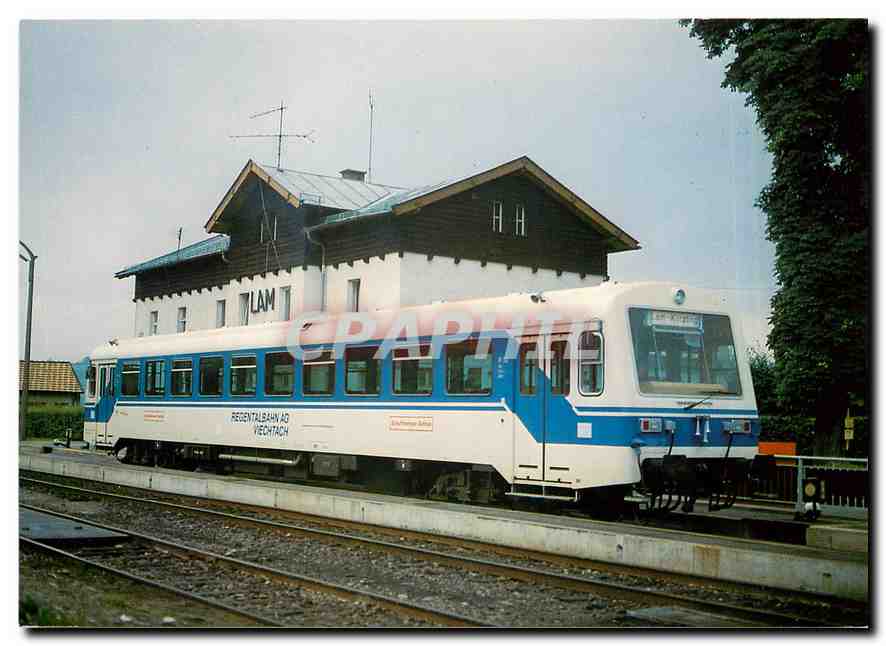 CPM Regen Valley Railway diesel-hydraulic railcar VT 02 on August 25th 1982 at Larn station