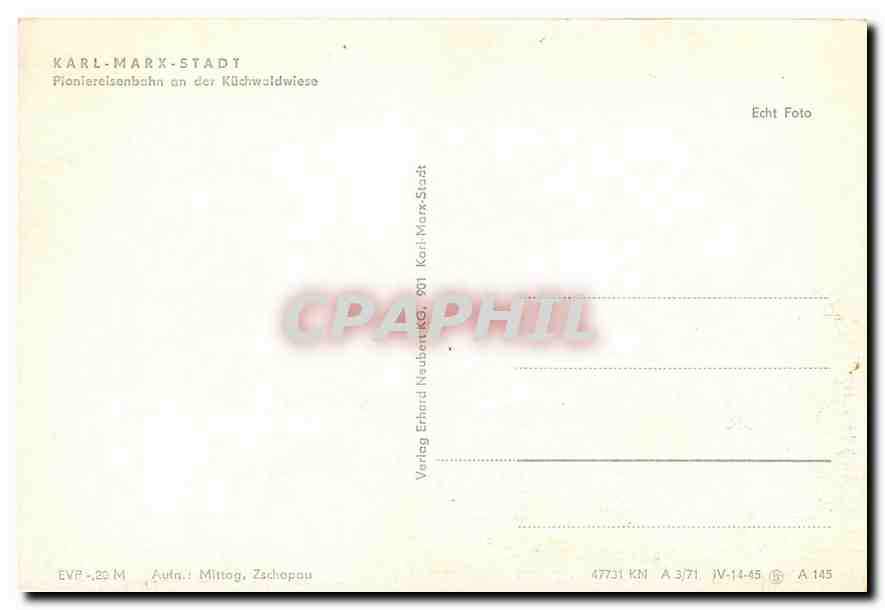 CPM Karl-Marx-Stadt — Verso