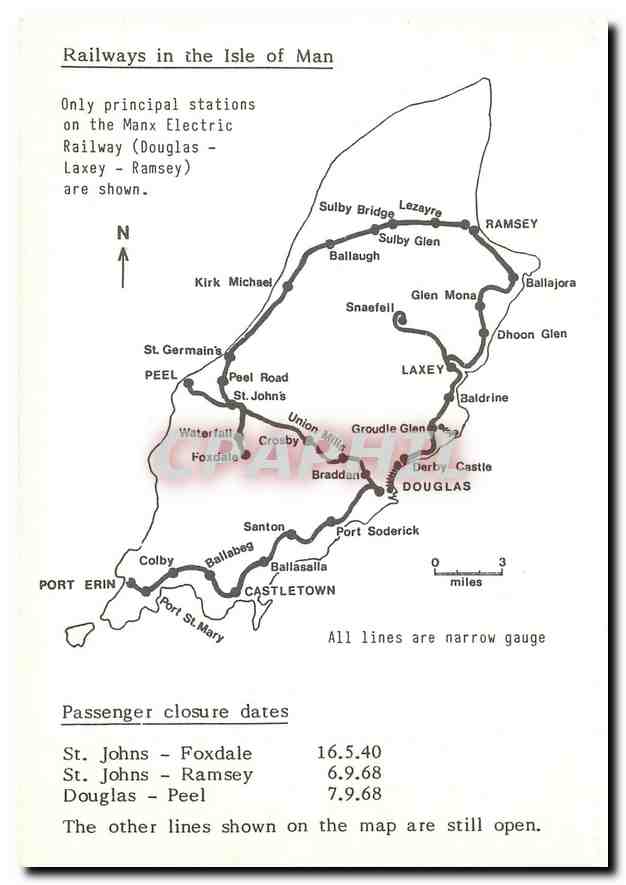 CPM Railways of Isle of Man — Verso