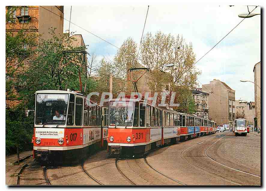 CPM Tramways de Berlin - Est Motrices Tatra KT 4D de 1985