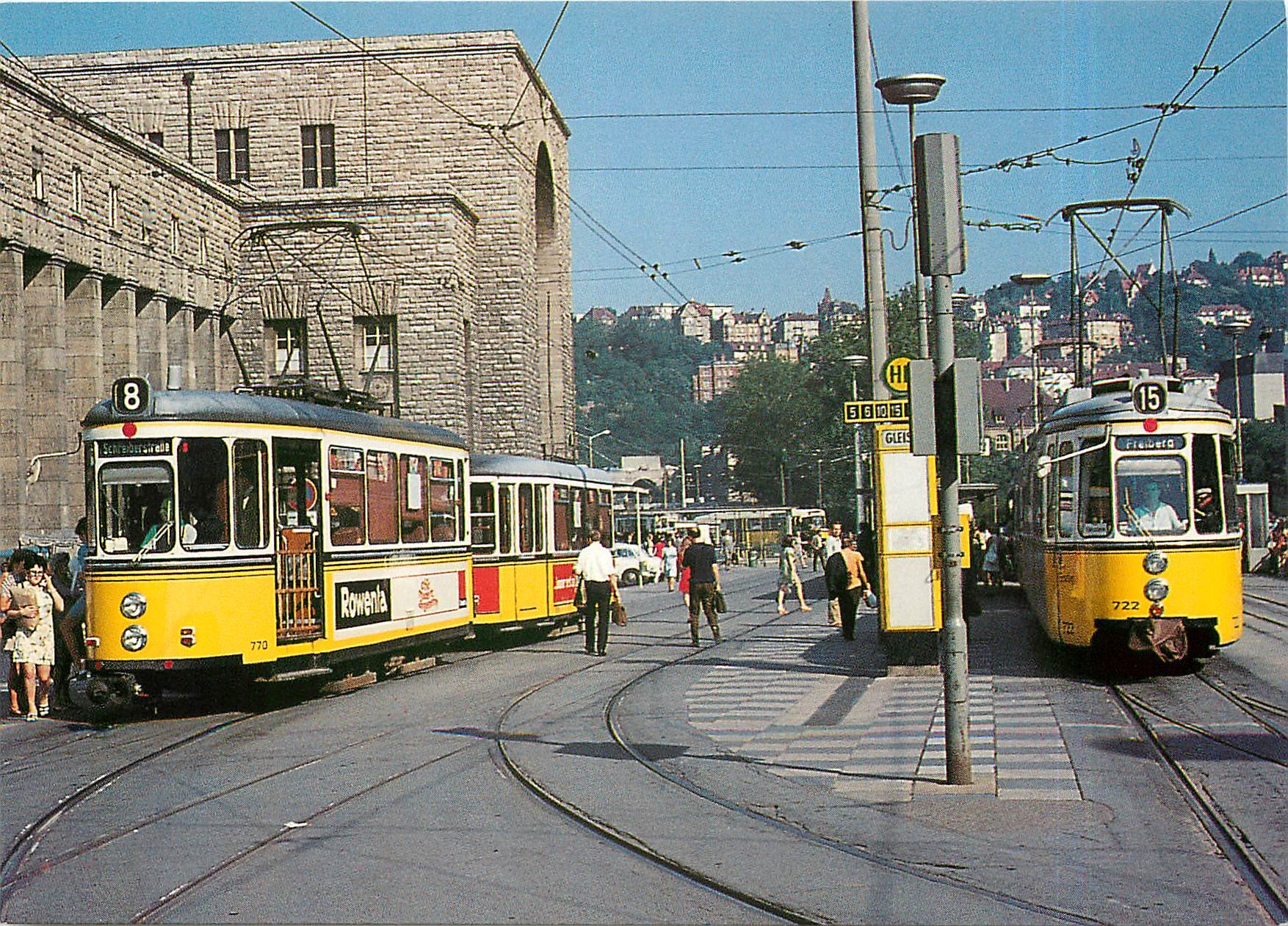CPM Linie 8 und Linie 15 stehen im Sommer 1970 abfahrbereit