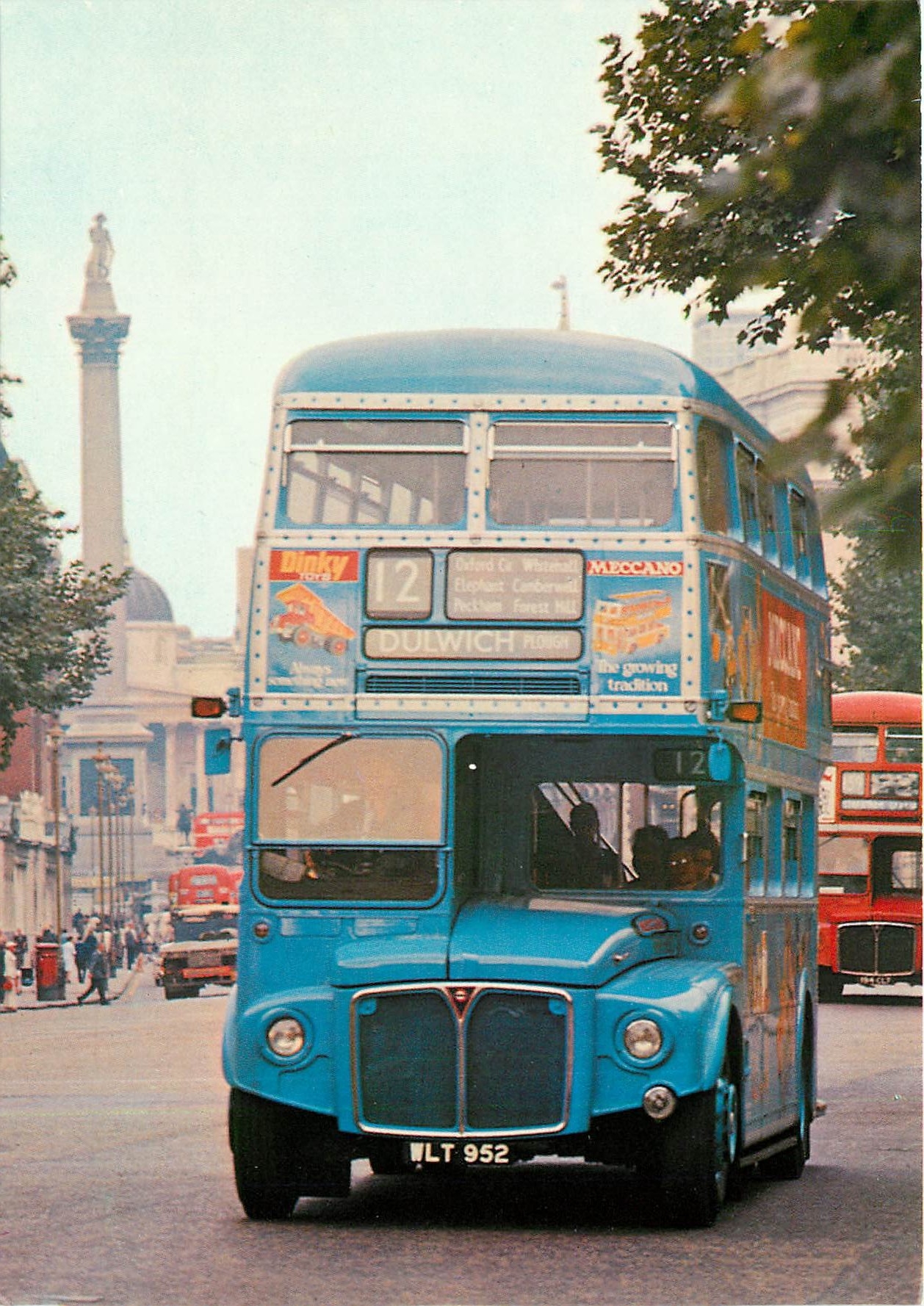 CPM A.E.C Routemaster (RM) Bus in Whitehall on all-over advertising livery