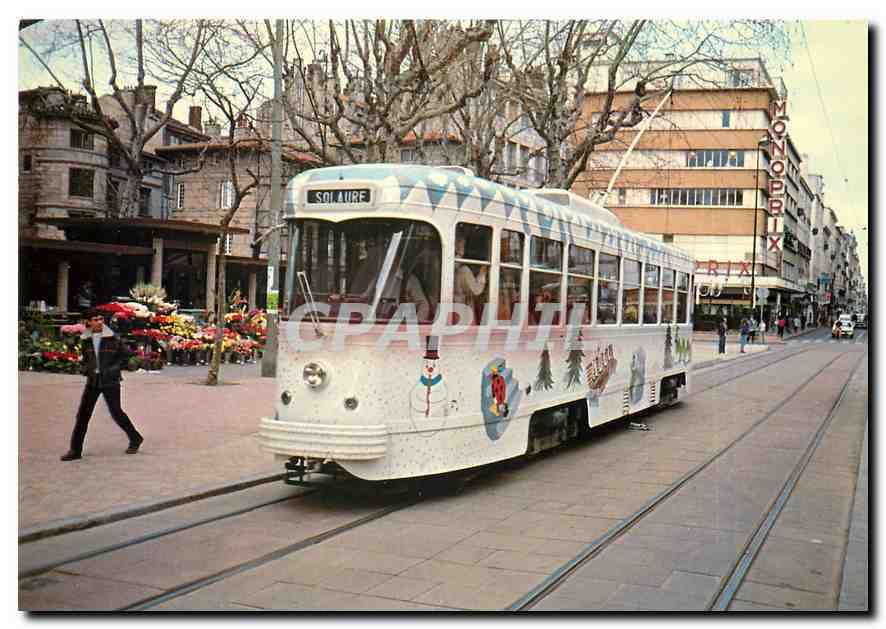 CPM Reseau des Tramways de Saint-Etienne Tram de Noel