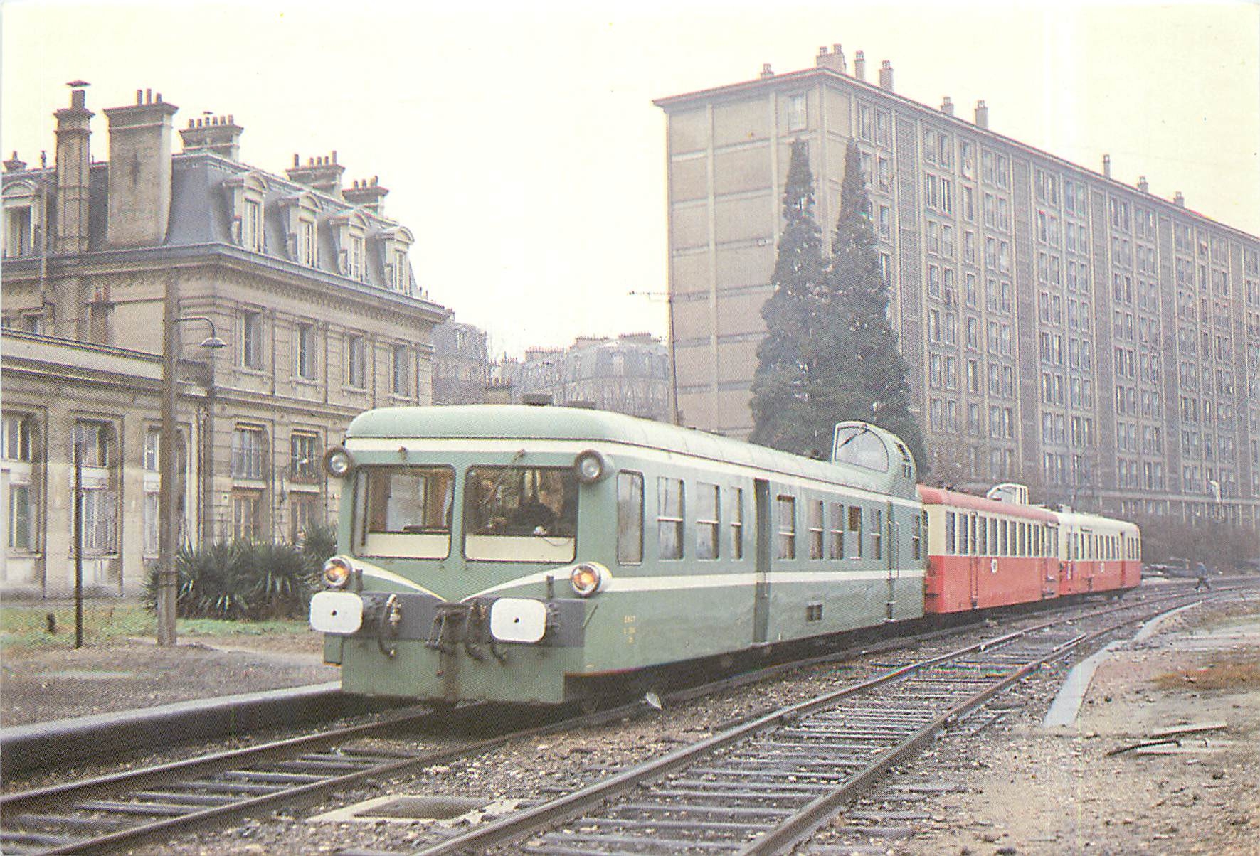 CPM Une gare de Paris disparue