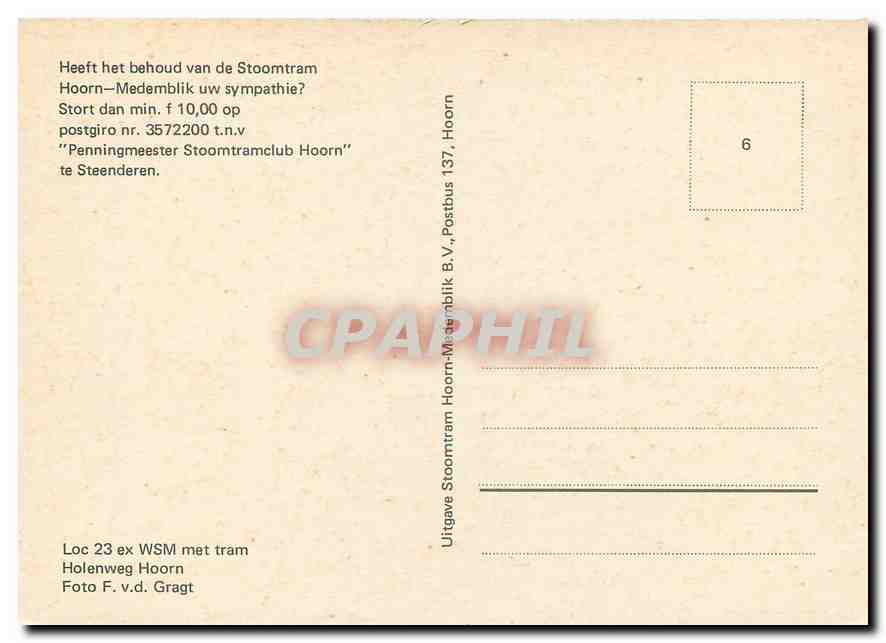 CPM Loc 23 ex WSM met tram — Verso
