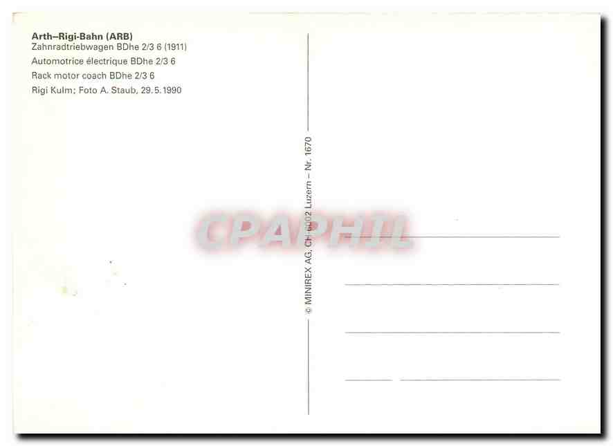 CPM Bruxelles — Verso
