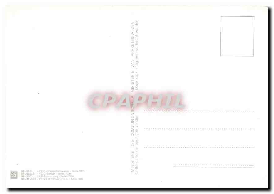 CPM Bruxelles — Verso