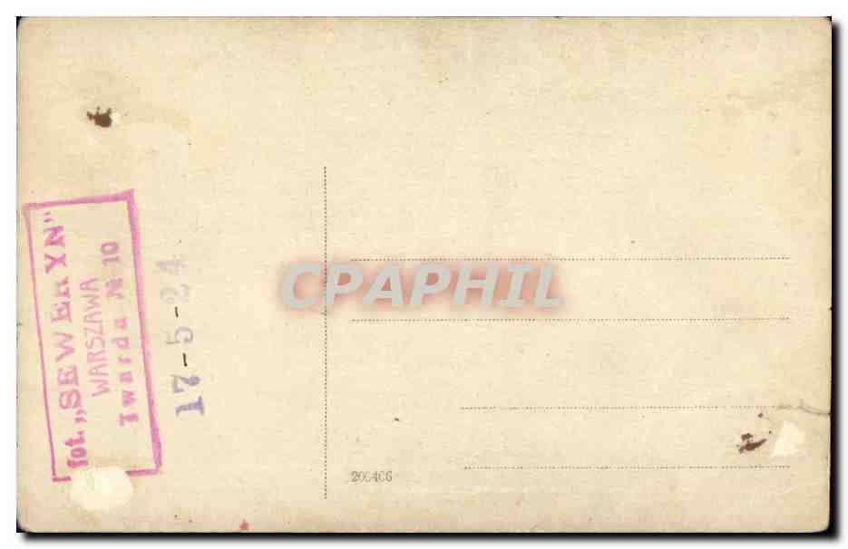 Carte photo Homme Pologne polan WRSZAwA Twarda 17 5 1924 — Rückseite