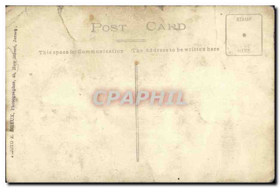 Carte photo Hommes enfant — Rückseite