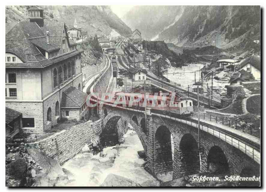 CPM SchB-Zug auf dem Reussviadukt in Goeschenen