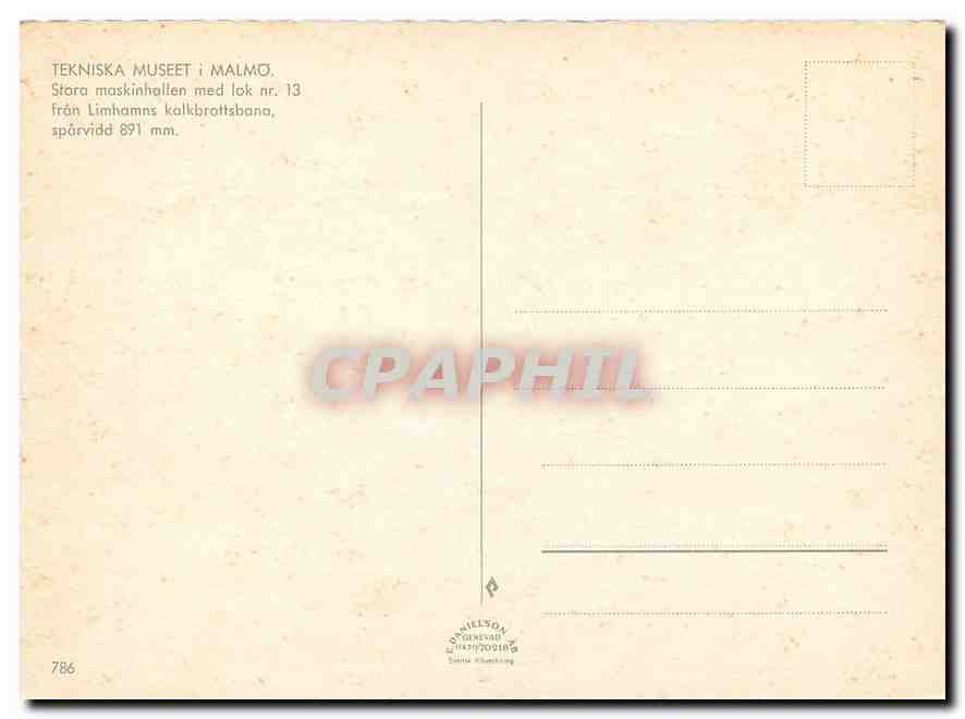 CPM Tekniska Museet Malmo — Verso