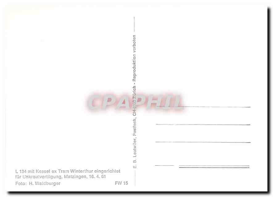 CPM L 134 mit Kessel ex Tram Winterthur eingerichtet fuer Unkrautvertilgung — Verso