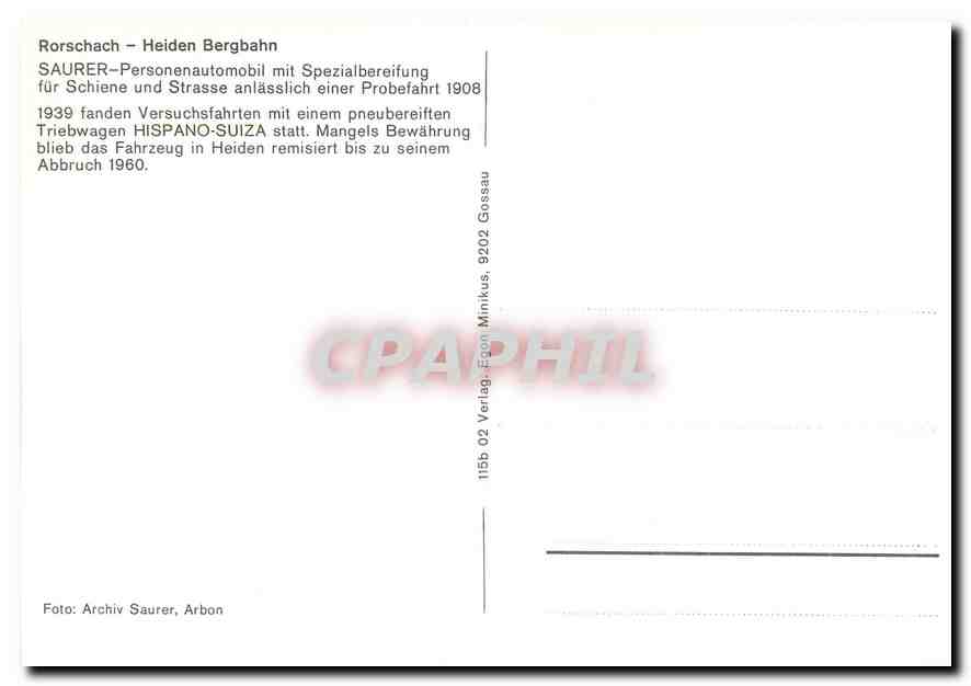 CPM Saurer-Personenautomobil mit Spezialbereifung — Verso