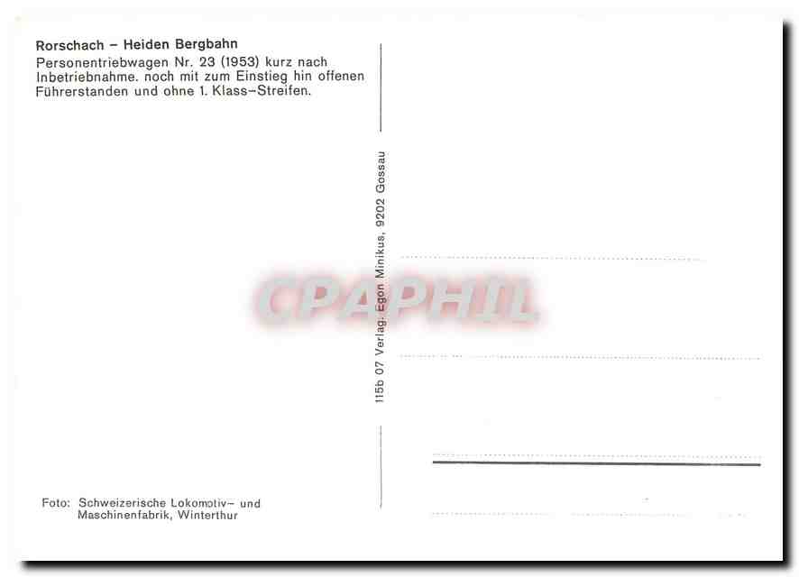 CPM Personentriebwagen Nr.23 (1953) — Verso