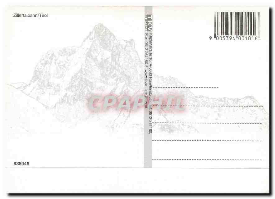 CPM Zillertalbahn/Tirol — Verso