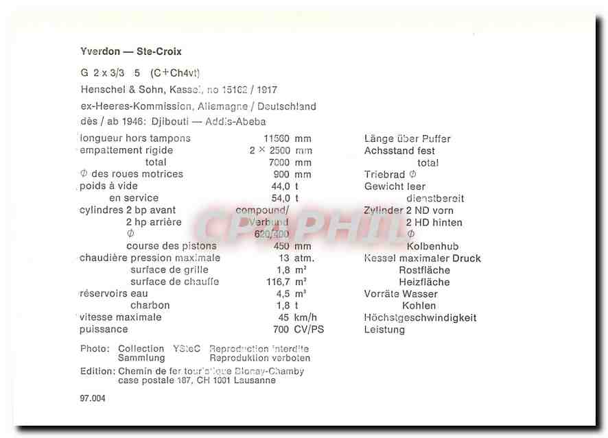 CPM Yverdon - Ste-Croix G 2x 3/3 5  — Verso