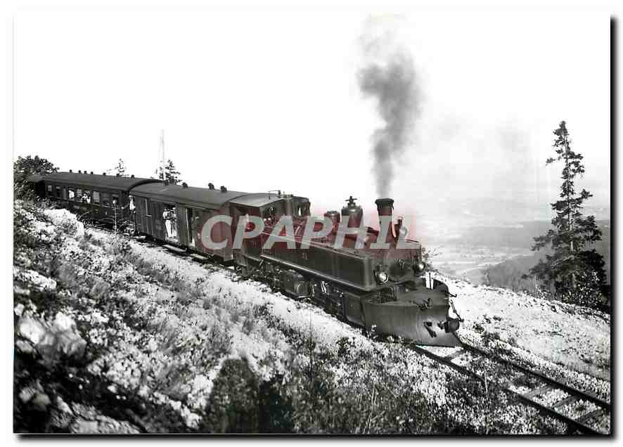 CPM Yverdon - Ste-Croix  Un train dans les Rapilles de Baulmes vers 1922