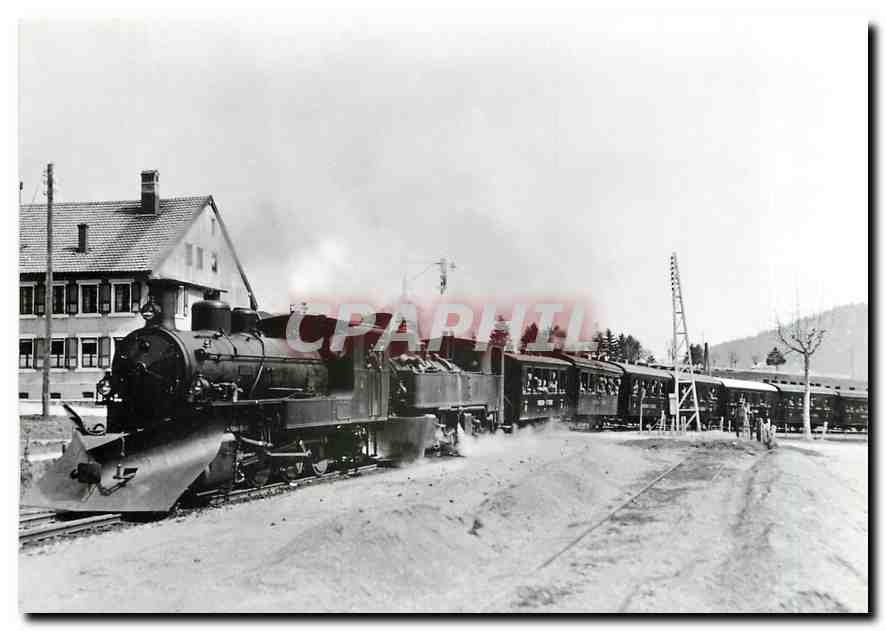 CPM Yverdon - Ste-Croix  Un train a l'entree en gare de Ste-Croix 1928
