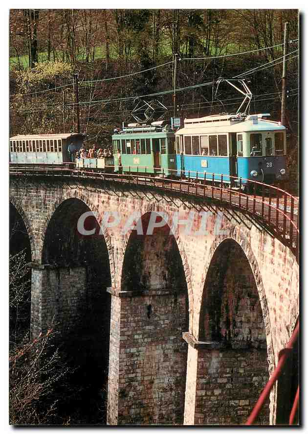 CPM Chemin de fer touristique Blonay-Chamby ''Super traction'' au B.C. sur le viaduc de la Baye de C