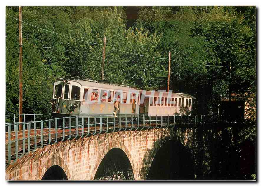 CPM Chemin de fer touristique Blonay-Chamby L'automotrice historique BCFeh 4/4-6 du chemin de fer Mo