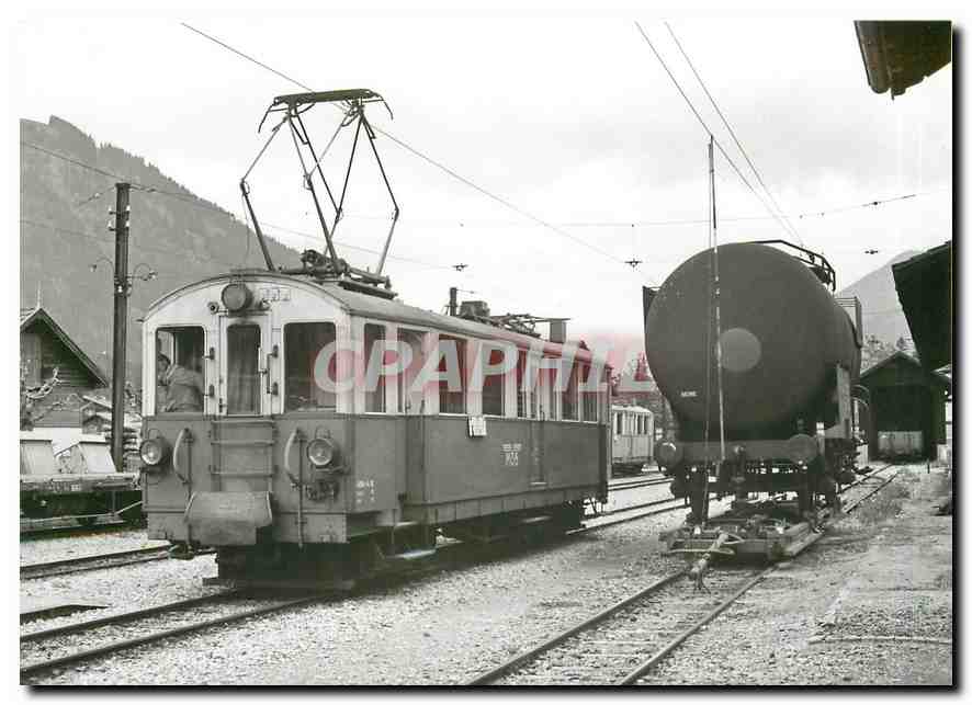 CPM L'ABDe 4/4 18 manoeuvrant a la Lenk 30.5.1971