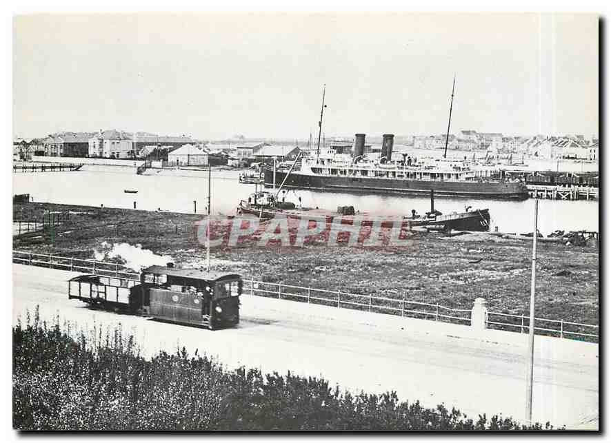 CPM SNCV - Banlieue de Oostende. Train vapeur en direction de Bredene le 11 mai 1921