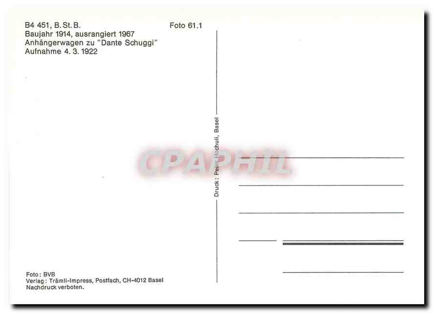 CPM B4 451 B.St.B. — Verso