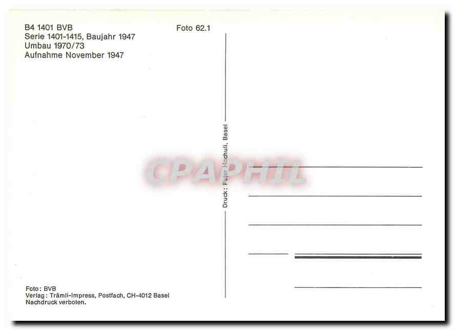CPM B4 1401 BVB — Verso