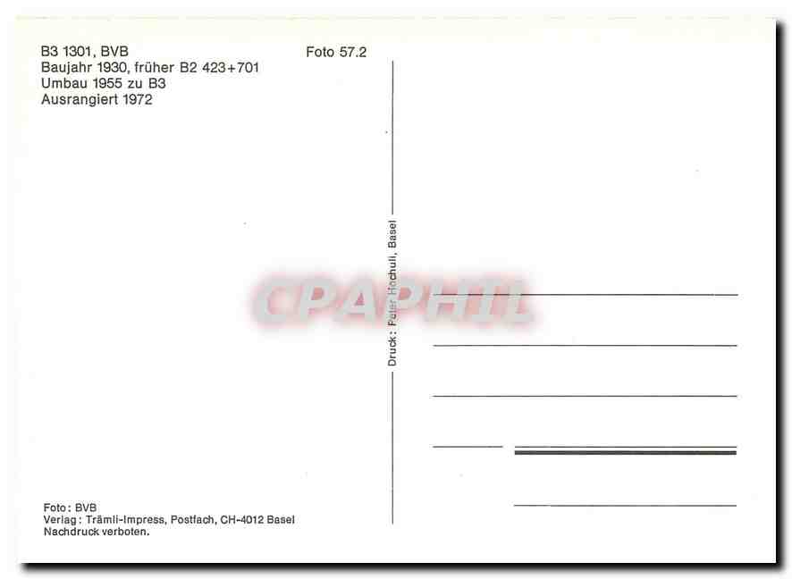CPM B3 1301 BVB — Verso