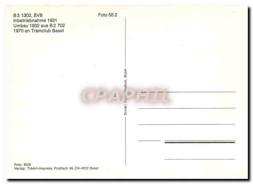 CPM B3 1302 BVB — Verso