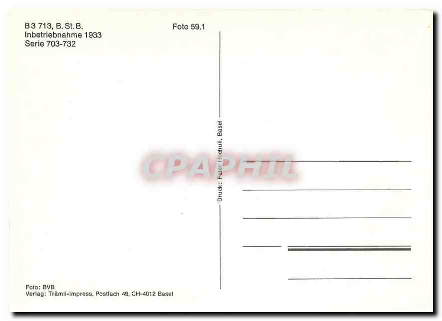 CPM B3 713 B.St.B. — Verso