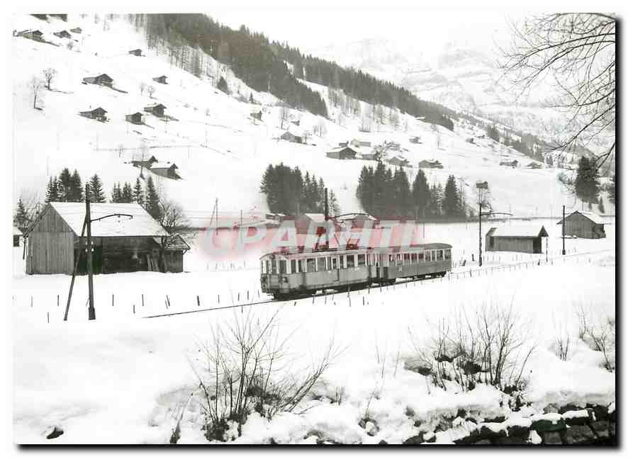 CPM Train pour Zweisimmen pres de Mattern 16.2.1972