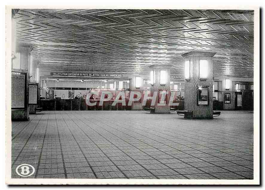 CPM Gare de Bruxelles-Midi - La salle des guichets