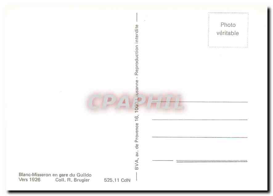 CPM Blanc-Misseron en gare du Guildo — Verso