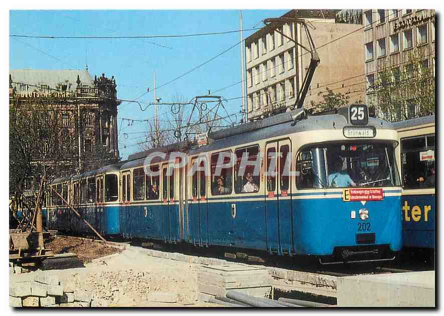 CPM Der Prototyp des Muenchner Kurzgelenkzuges TRiebwagen 202