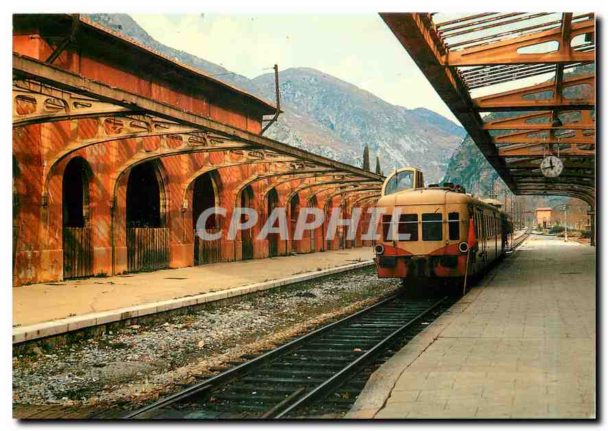 CPM La gare de Breil-sur-Roya en 1962