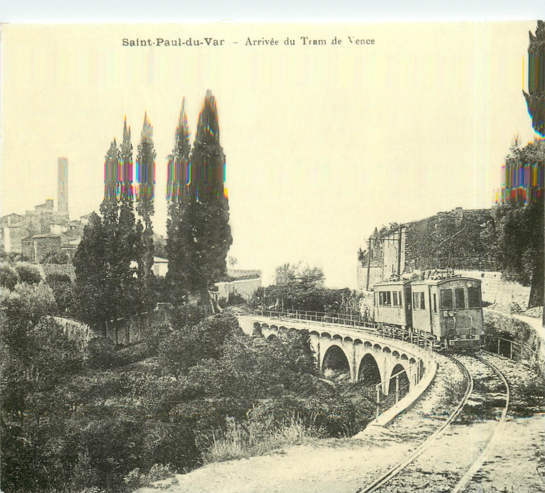 CPM Arriveee du tramway en 1916