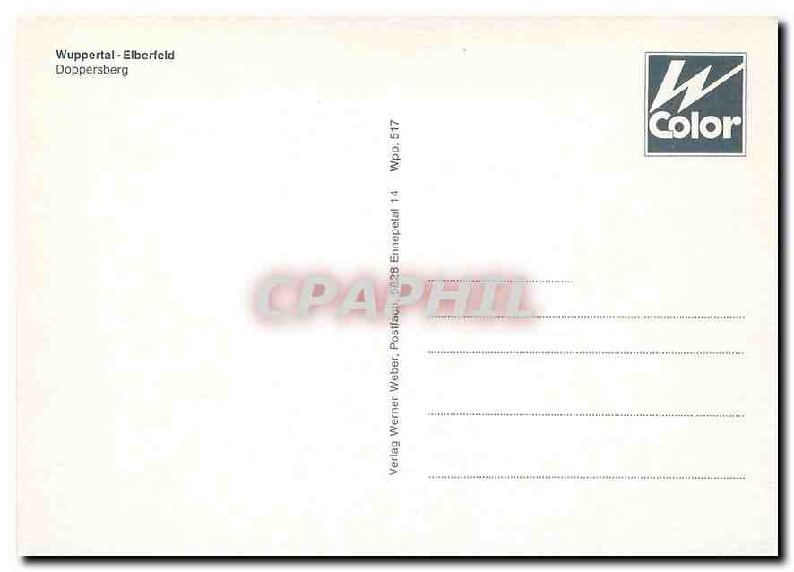 CPM Wuppertal-Elberfeld Doeppersberg — Verso