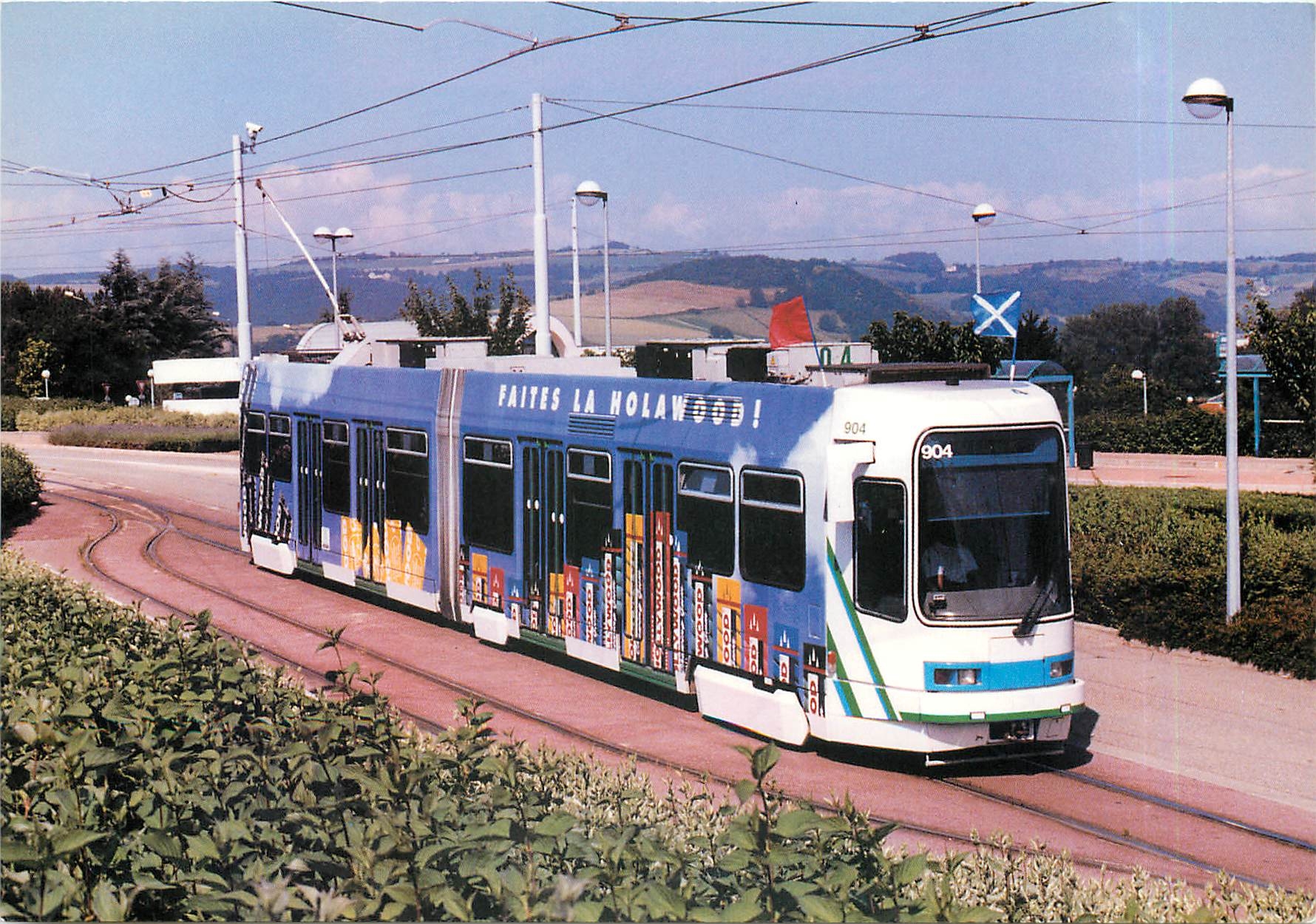CPM Motrice ALSTHOM No. 904 au terminus de l'Hopital Nord le 23/06/98 pour le match Ecosse-Maroc