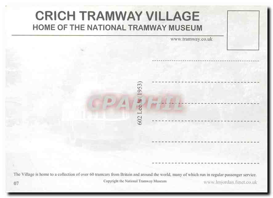 CPM Crich Tramway Village — Verso