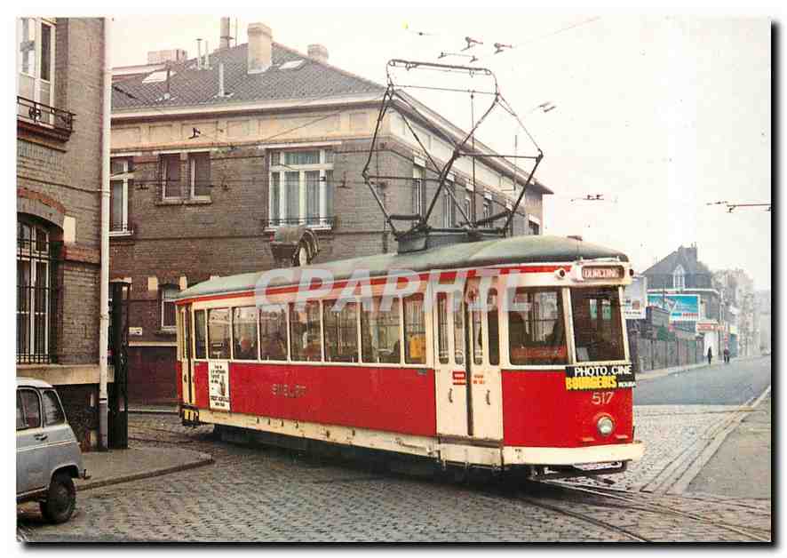CPM Electrique Lille-Roubaix-Tourcoing Motrice a bogies type 500