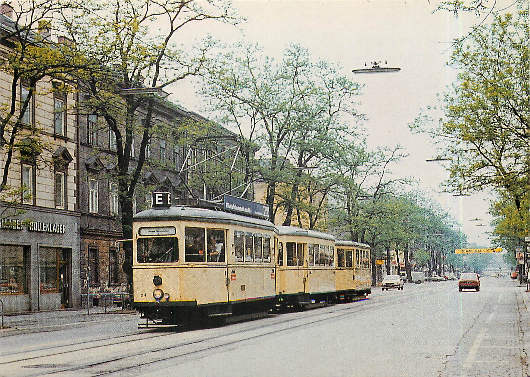 CPM Wagen-Zug Strassenbahn Linz Linie E