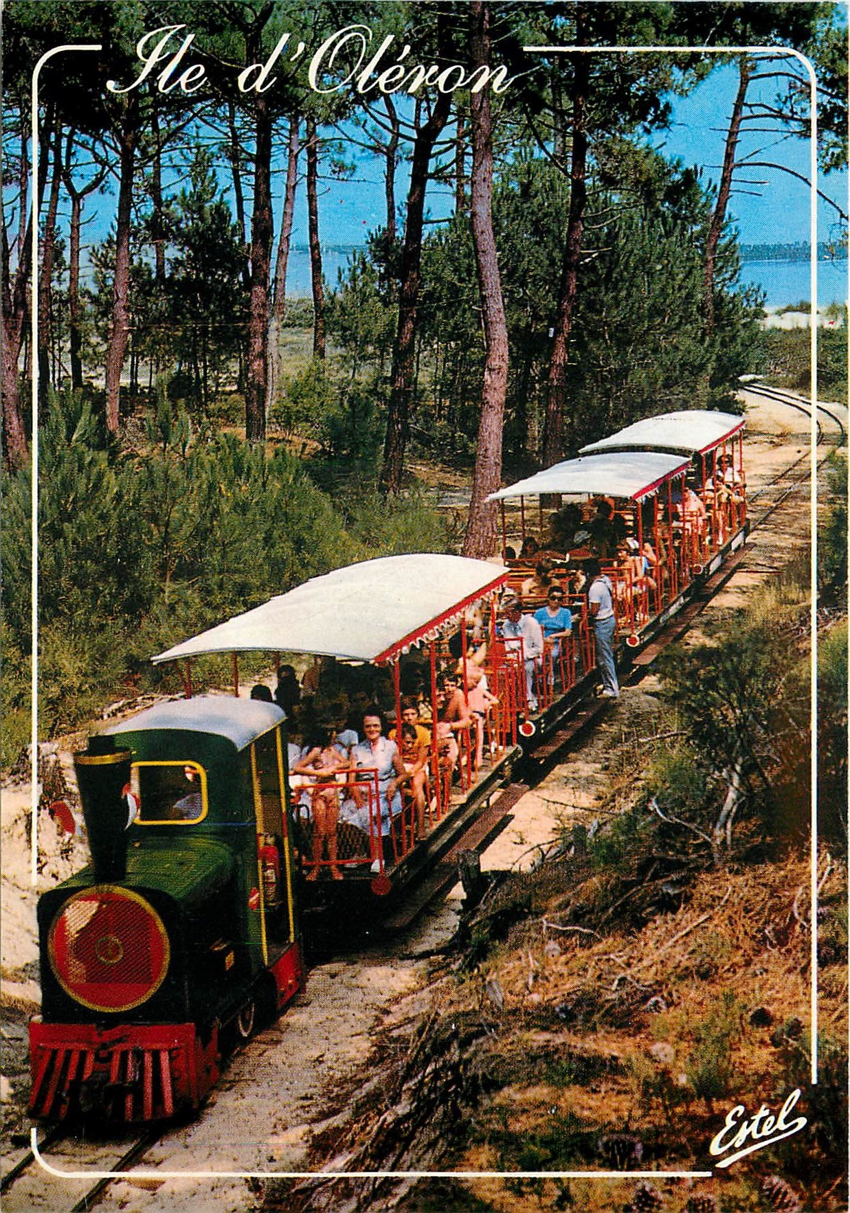 CPM Le P'tit train touristique (le plus long reseau touristique de France a voie de 0m 60)
