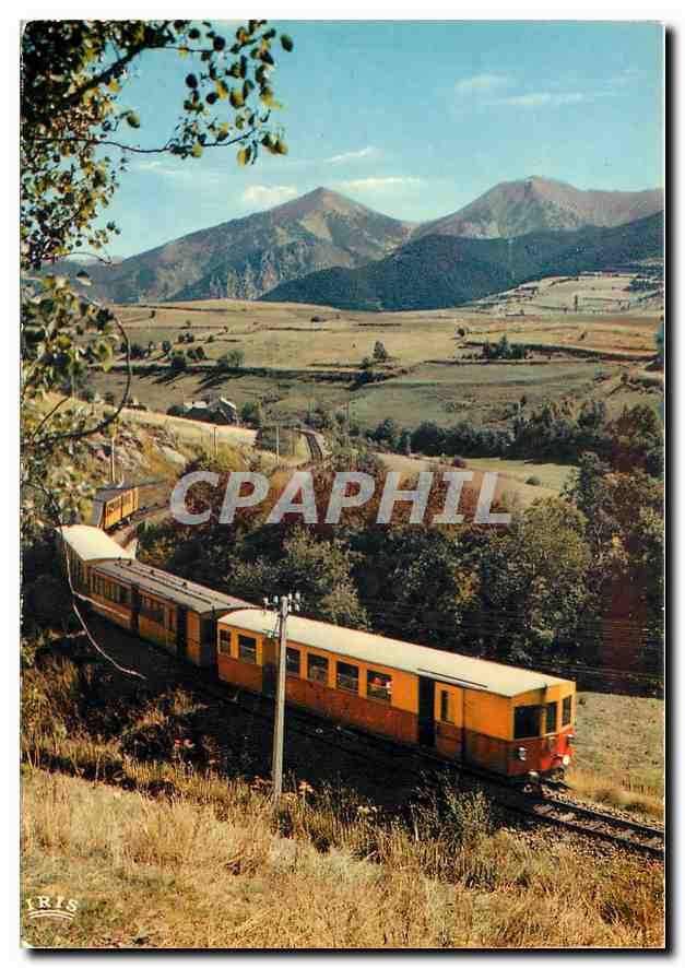 CPM Le petit train ligne SNCF de Villefranche de Conflent a la Tour de Carol