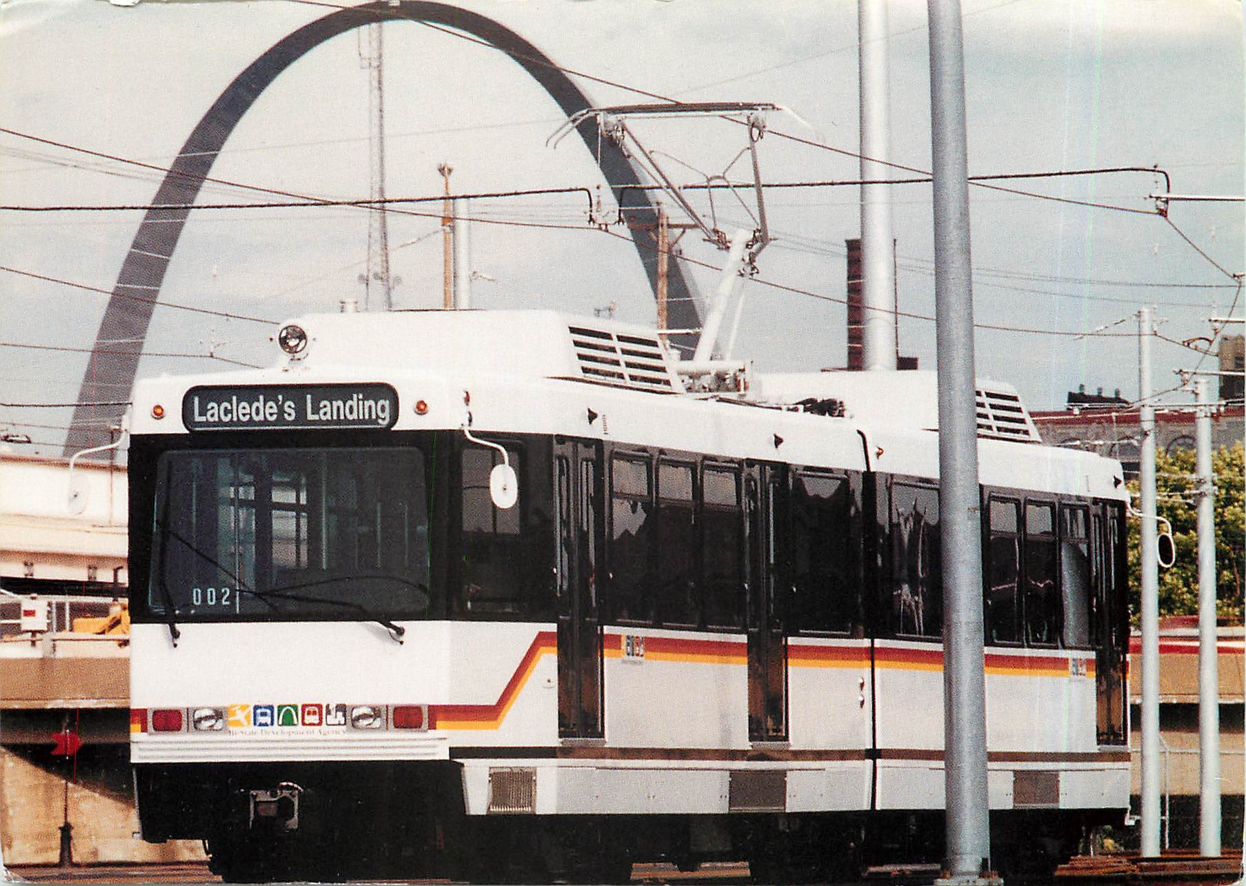 CPM Metro Link the first phase of light rail in St. Louis begins service in July 1993
