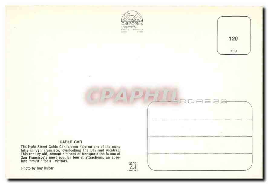 CPM Cable car — Verso