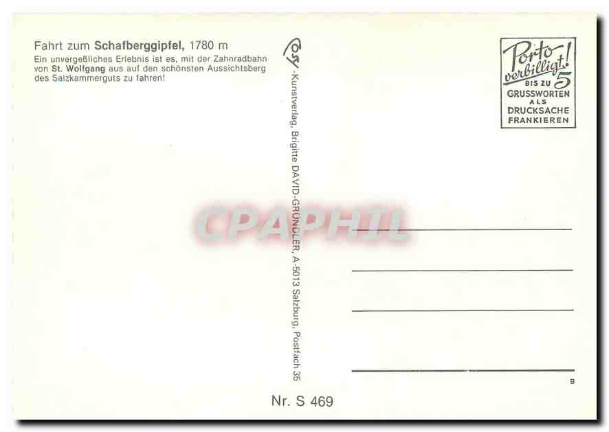 CPM Fahrt zum Schafberggipfel — Verso