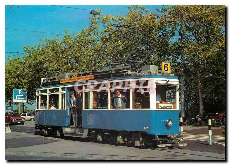 CPM Zuerchertram Vierachstriebwagen Linie 6